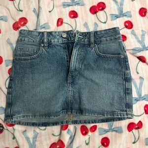 PacSun Blue Denim Mini Skirt